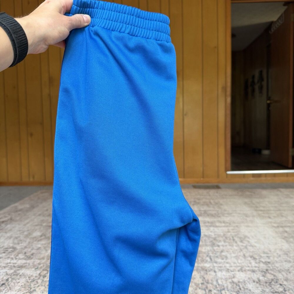 GUCCI blue red webbing trims flare cropped track pants Women’s Medium Pleated - Picture 16 of 16